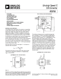 Datasheet AD9768 manufacturer Analog Devices