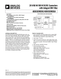 Datasheet ADDC02805SAKV manufacturer Analog Devices
