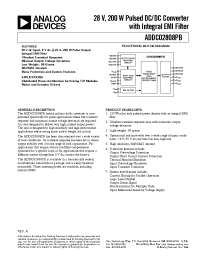 Datasheet ADDC02808PB manufacturer Analog Devices