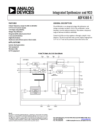 Datasheet ADF4360-8 manufacturer Analog Devices