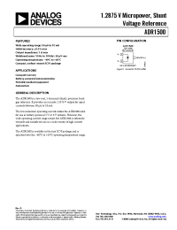 Datasheet ADR1500 manufacturer Analog Devices
