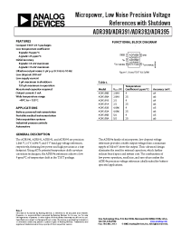 Datasheet ADR390 manufacturer Analog Devices