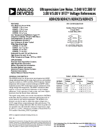 Datasheet ADR420AR-Reel7 manufacturer Analog Devices
