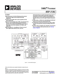 Datasheet ADSP-21262 manufacturer Analog Devices