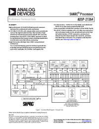 Datasheet ADSP-21364SCSQ-ENG manufacturer Analog Devices