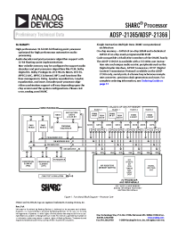Datasheet ADSP-21365SBSQZENG manufacturer Analog Devices