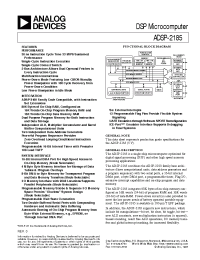 Datasheet ADSP-2185 manufacturer Analog Devices