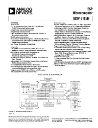 Datasheet ADSP-2185MBCA-266 manufacturer Analog Devices