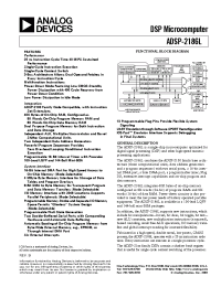 Datasheet ADSP-2186L1111 manufacturer Analog Devices