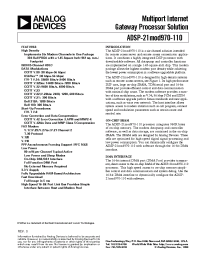 Datasheet ADSP-21mod970-000 manufacturer Analog Devices