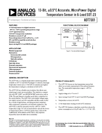 Datasheet ADT7301ARM manufacturer Analog Devices