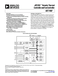 Datasheet ADT7460ARQ manufacturer Analog Devices