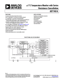 Datasheet ADT7461AARMZ manufacturer Analog Devices