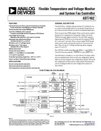 Datasheet ADT7462ACPZ-REEL manufacturer Analog Devices
