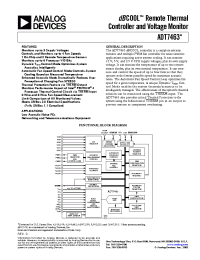 Datasheet ADT7463 manufacturer Analog Devices