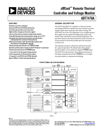 Datasheet ADT7476AARQZ manufacturer Analog Devices
