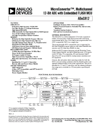 Datasheet ADUC812 manufacturer Analog Devices