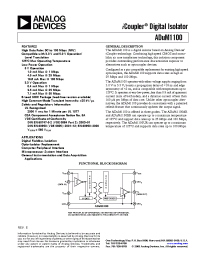 Datasheet ADuM1100BR manufacturer Analog Devices