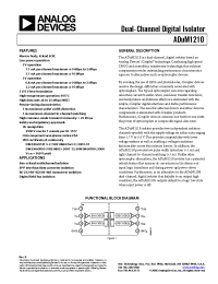 Datasheet ADUM1210BRZ-RL7 manufacturer Analog Devices