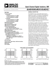 Datasheet ADUM2400ARWZ-RL manufacturer Analog Devices