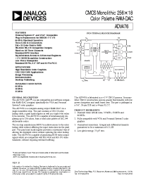 Datasheet ADV476KP35 manufacturer Analog Devices