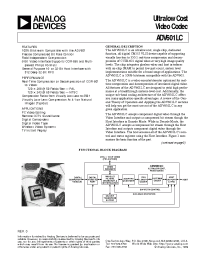 Datasheet ADV601LC manufacturer Analog Devices