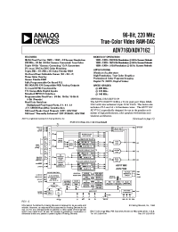 Datasheet ADV7160 manufacturer Analog Devices