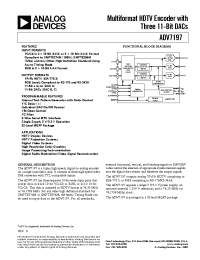 Datasheet ADV7197 manufacturer Analog Devices