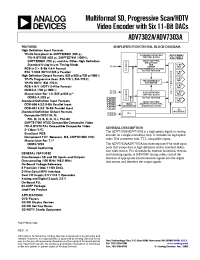 Datasheet ADV7302AKST manufacturer Analog Devices
