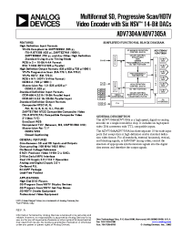 Datasheet ADV7304A manufacturer Analog Devices