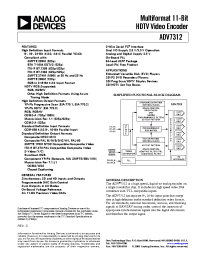 Datasheet ADV7312 manufacturer Analog Devices
