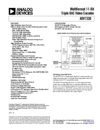 Datasheet ADV7330 manufacturer Analog Devices