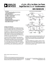 Datasheet ADXL150 manufacturer Analog Devices
