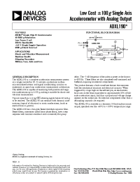 Datasheet ADXL190 manufacturer Analog Devices