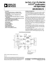 Datasheet ADXL202EB-232A manufacturer Analog Devices