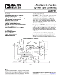 Datasheet ADXRS401ABG manufacturer Analog Devices