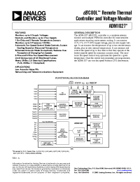 Datasheet AMD1027 manufacturer Analog Devices