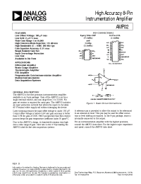 Datasheet AMP02A manufacturer Analog Devices
