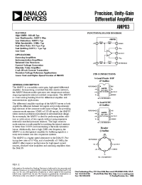 Datasheet AMP03 manufacturer Analog Devices