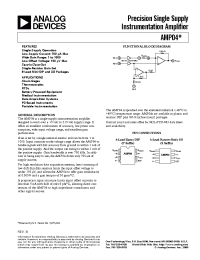 Datasheet AMP04E manufacturer Analog Devices