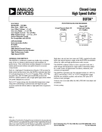 Datasheet BUF04 manufacturer Analog Devices