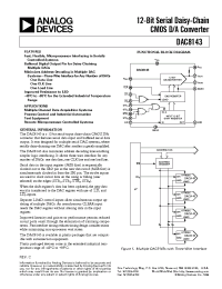 Datasheet DAC8143A manufacturer Analog Devices