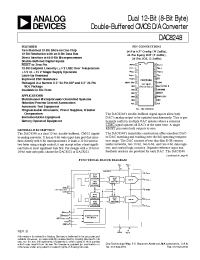 Datasheet DAC8248F manufacturer Analog Devices
