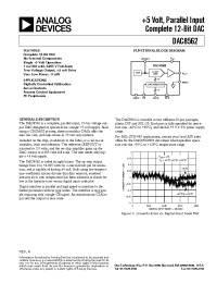 Datasheet DAC8562GBC manufacturer Analog Devices