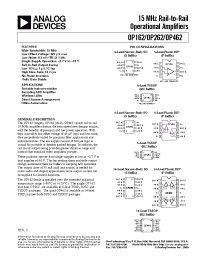 Datasheet OP162D manufacturer Analog Devices