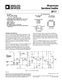 Datasheet OP177 manufacturer Analog Devices
