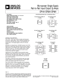 Datasheet OP191GP manufacturer Analog Devices