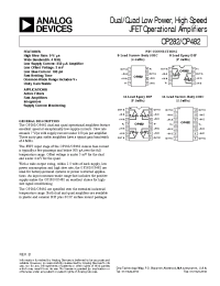 Datasheet OP282 manufacturer Analog Devices