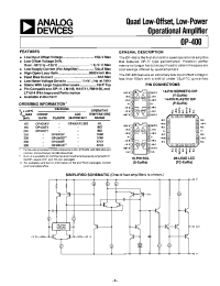 Datasheet OP-400ATC/883 manufacturer Analog Devices