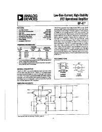 Datasheet OP-41AJ manufacturer Analog Devices